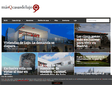 Tablet Screenshot of masqcasasdelujo.com